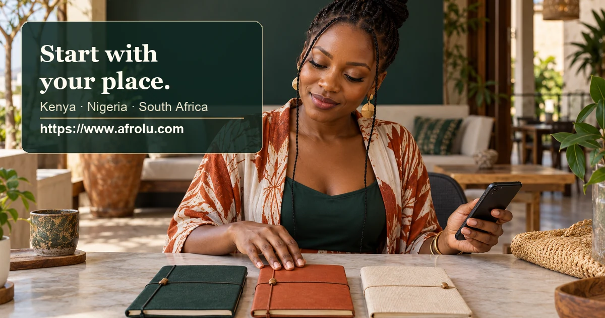 An adult reader compares three country notebooks at a table before choosing a relevant dating guide.