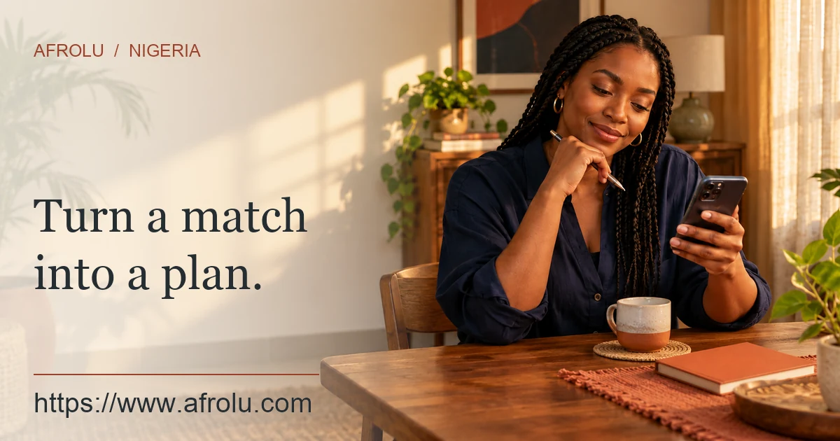 Woman at a home table considers a clear invitation on her phone