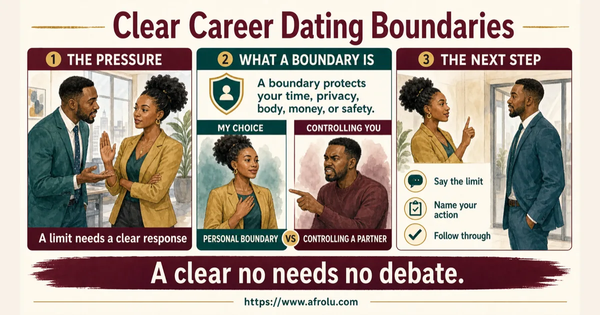 Illustrated dating scenario for Create Dating Clarity Without Compromising Your Career: An agreement needs two free yeses