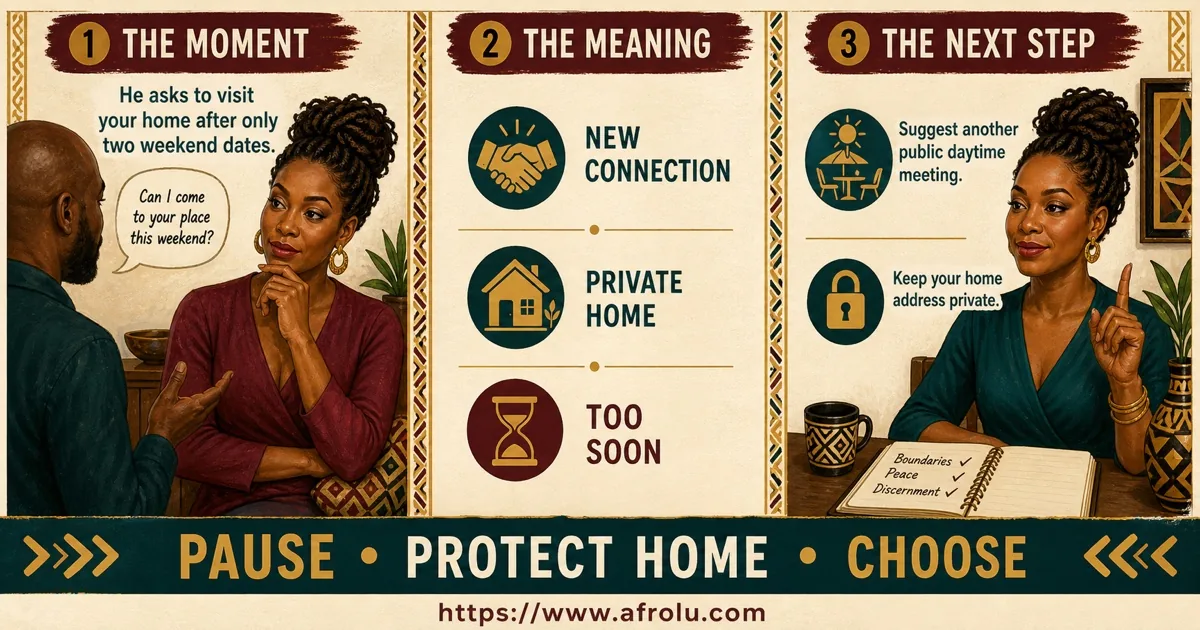 Illustrated dating scenario for Keeping Children and Parents Safe in a Weekend Situationship: Release an unconfirmed date before it disrupts the household