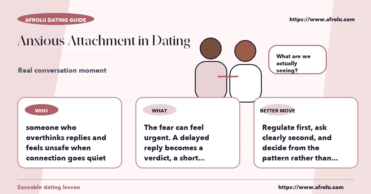 Someone who overthinks replies and feels unsafe when connection goes quiet recognizing the moment in real life