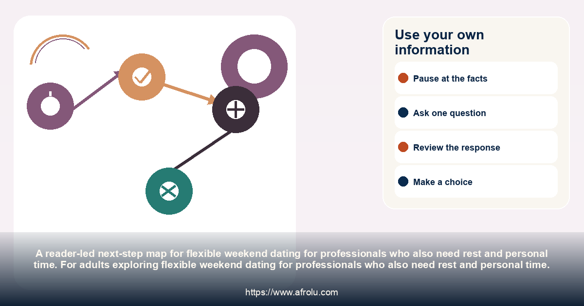 Use your own information: flexible weekend dating for professionals who also need rest and personal time.