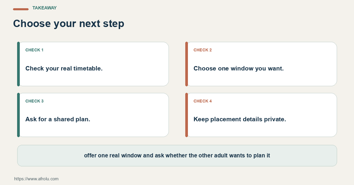 Four practical choices for clarifying a student dating connection during a changing study-to-work schedule: name the question, set a limit, notice the answer and choose again.