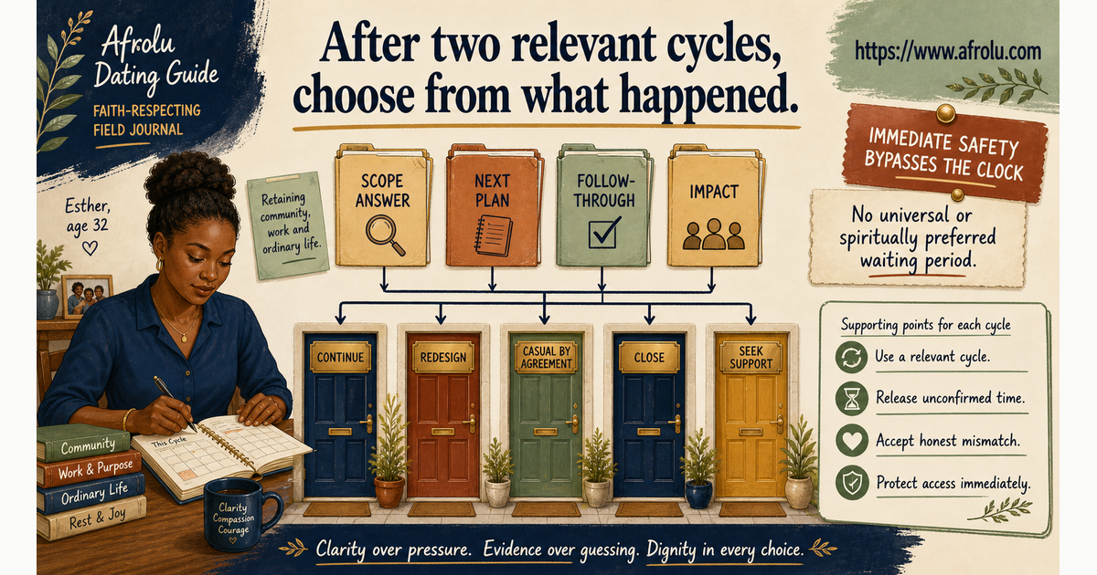 Two-cycle review for faith-led dating contact scope plans impact and safety