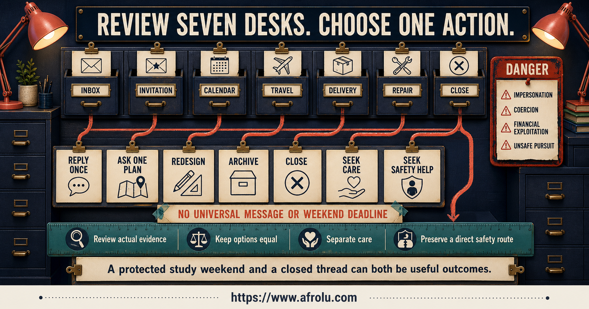 Adult-student breadcrumbing decision board for reply once ask for a plan redesign archive close care and safety help