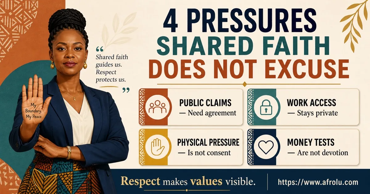 An adult Black African professional identifies public claims, work access, physical pressure, and money tests as unacceptable pressure.