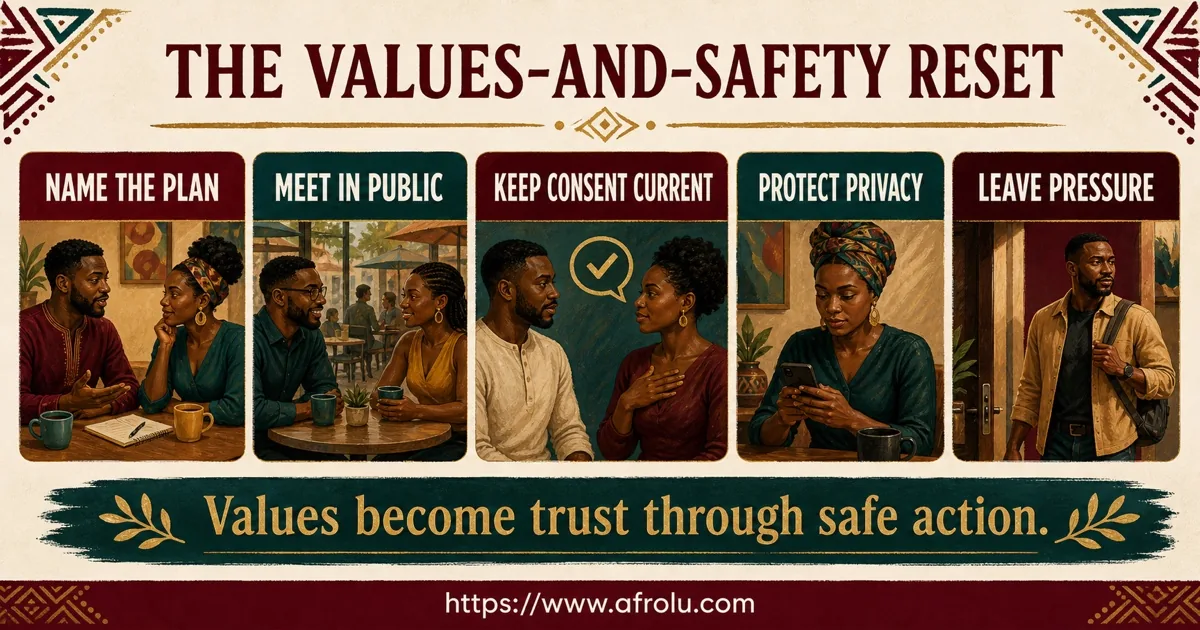 Five cards build a values-and-safety reset.