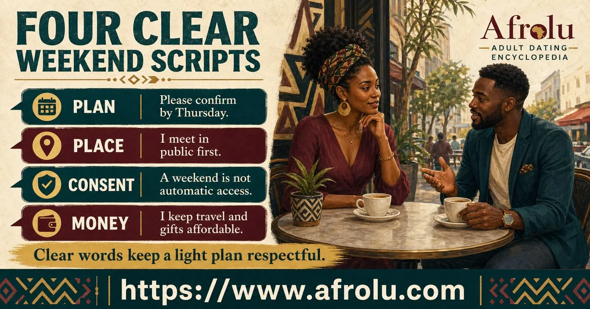 Rose uses four clear scripts about confirmation, public meetings, consent, and affordable spending.