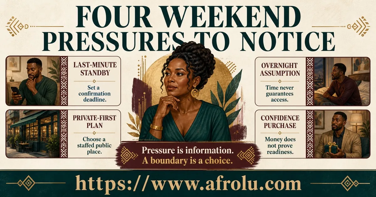 Four illustrated cards explain last-minute standby, private-first plans, overnight assumptions, and spending pressure.
