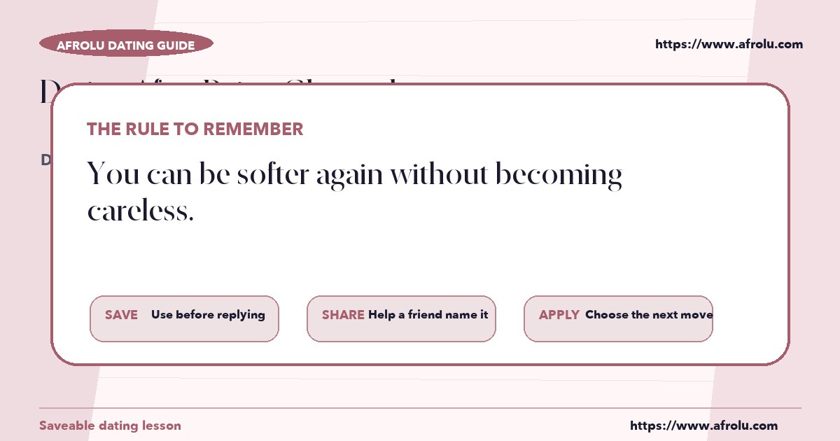 How to make a clear decision after reading about dating after being ghosted