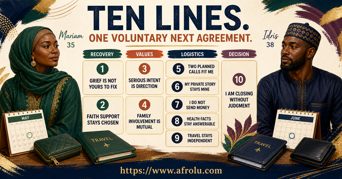 Ten faith-led long-distance scripts for recovery values serious intent family privacy money sexual health travel and closure
