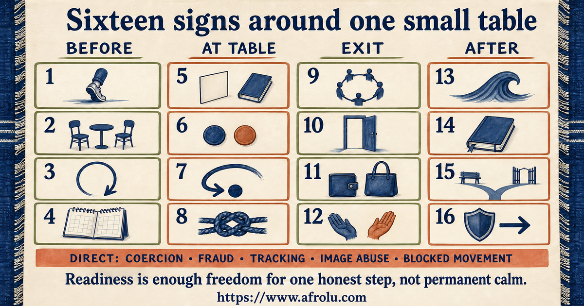 Sixteen observable signs for companionship disclosure comparison reassurance presence consent exit and after-date capacity