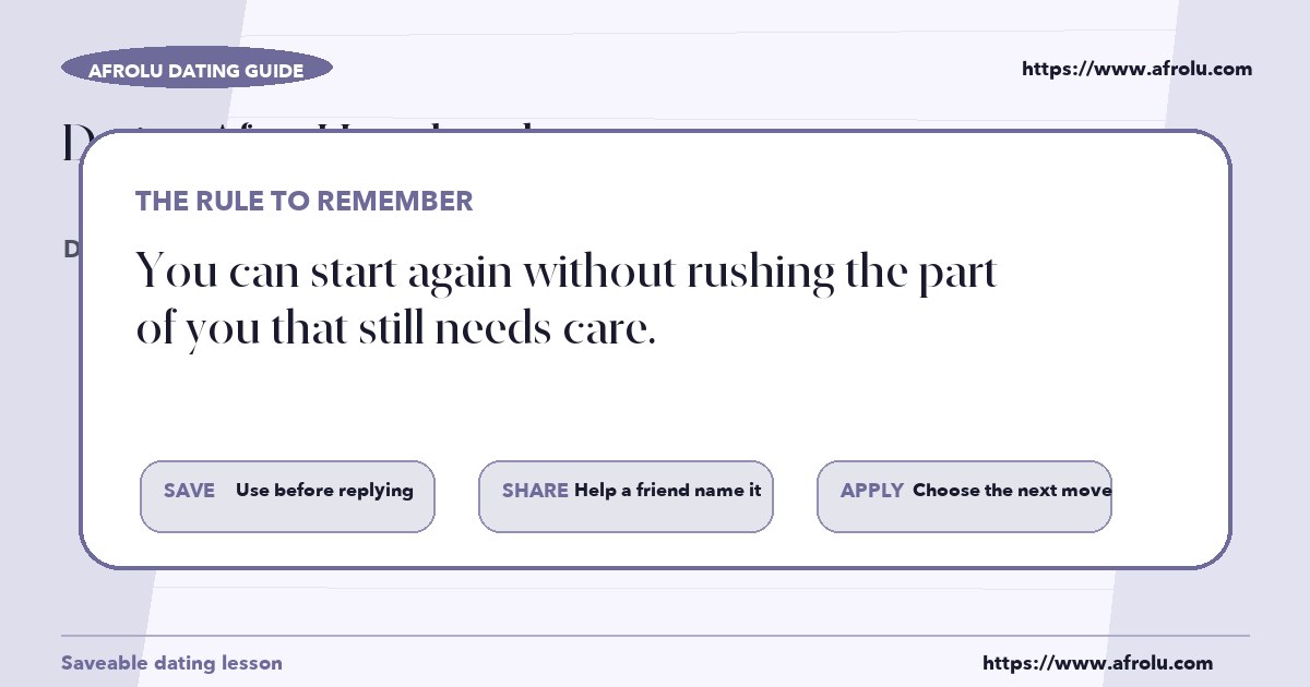 How to make a clear decision after reading about dating after heartbreak