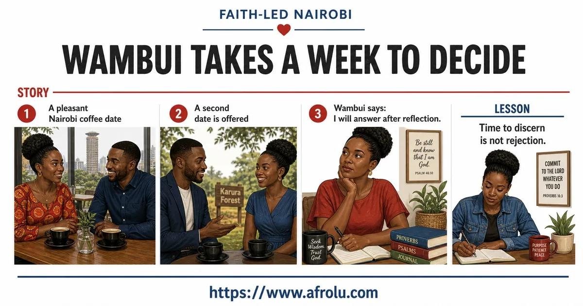 Illustrated community visibility needs agreement story for Keep Faith-Led Nairobi Dating Clear and Low Pressure.