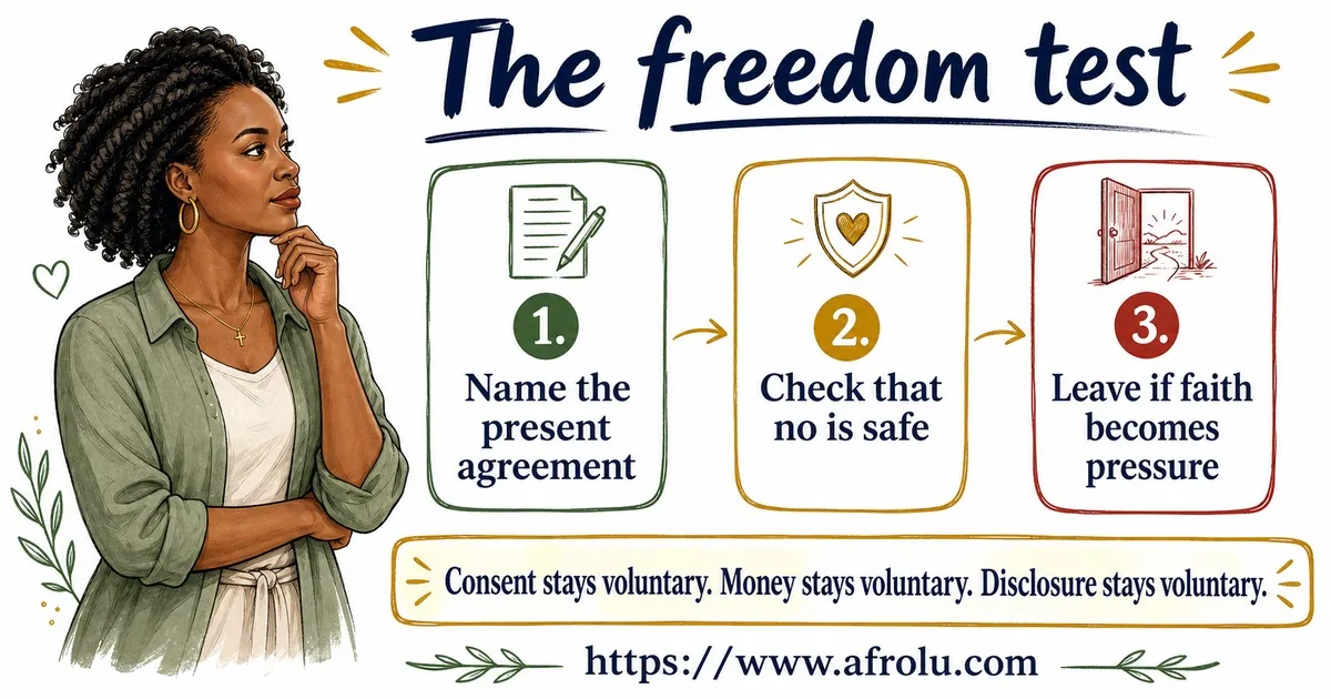 Illustrated action guide for Set Faith-Led Boundaries for Serious Hopes and a Casual Start.