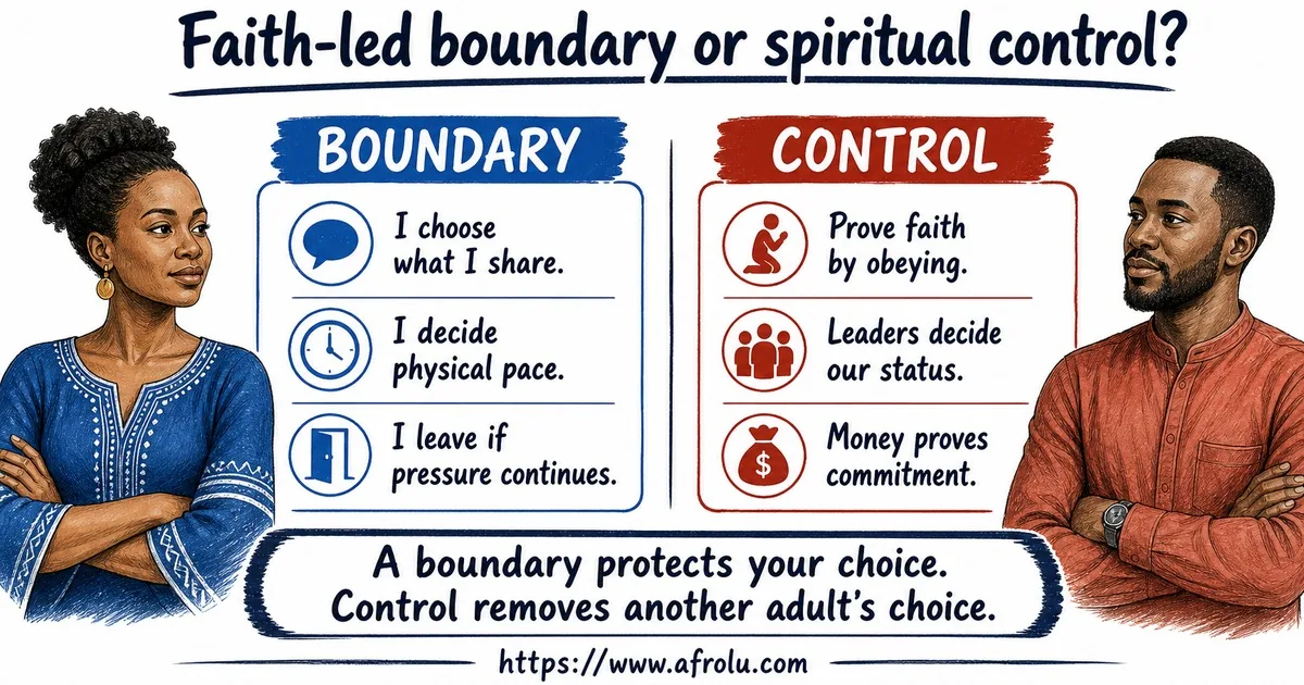 Illustrated comparison guide for Set Faith-Led Boundaries for Serious Hopes and a Casual Start.