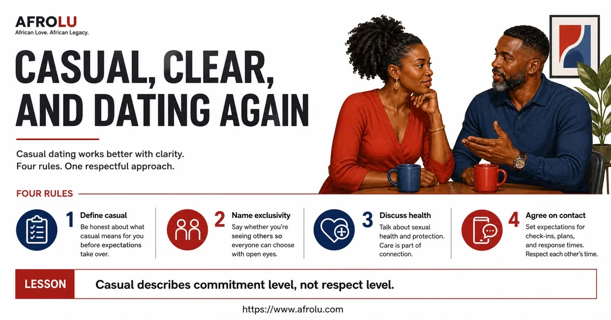 Illustrated opening guide for Set Clear Casual Dating Boundaries Later in Life.