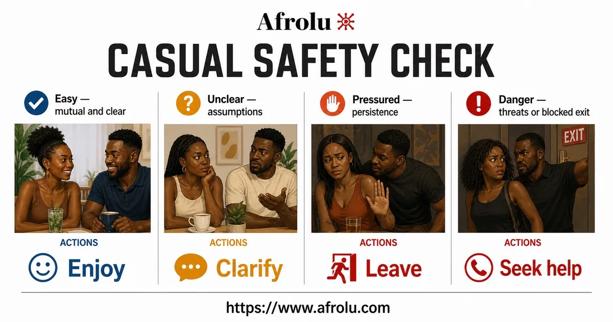 Illustrated comparison guide for Start a New Casual Dating Journey with Safe Boundaries.