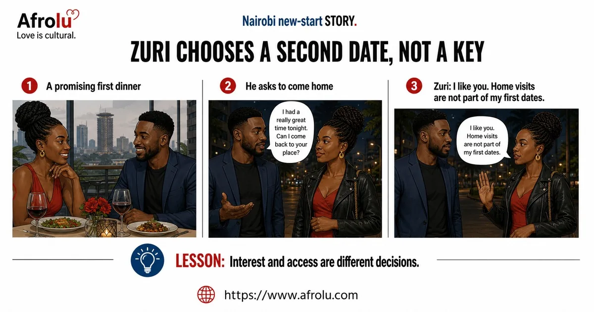 Illustrated serious intent does not require an address story for Set Serious Dating Boundaries for a New Nairobi Chapter.