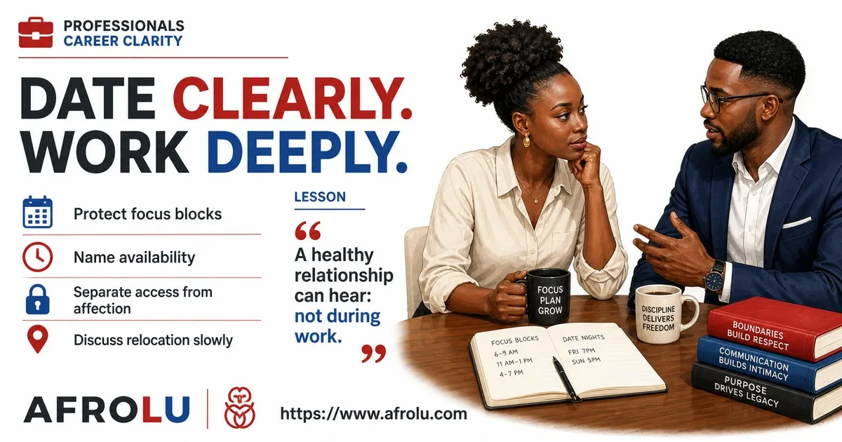 Illustrated opening guide for Create Dating Clarity Without Compromising Your Career.