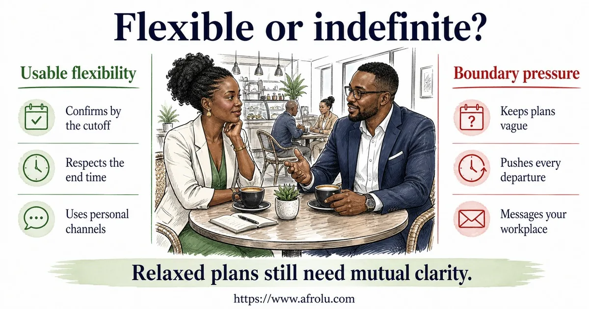 Illustrated signals guide for Set Professional Weekend Dating Boundaries Without Pressure.