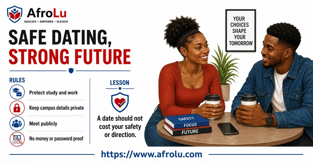 Illustrated opening guide for Protect Study, Safety and Career Boundaries While Dating.