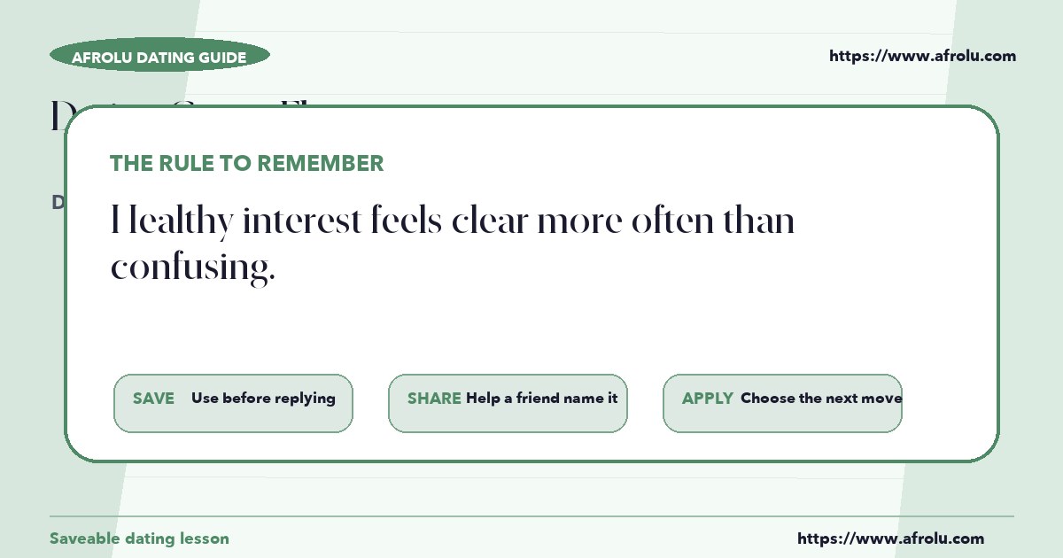How to make a clear decision after reading about dating green flags