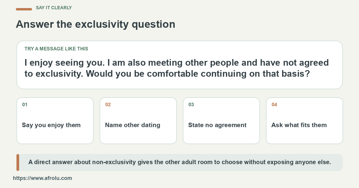 Sample text says the student is dating others without giving a roster of names.