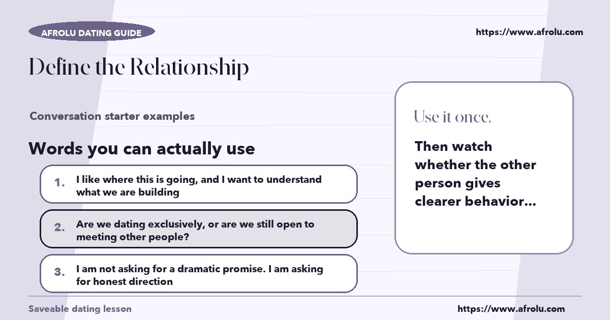 Hands-on sample messages for define the relationship