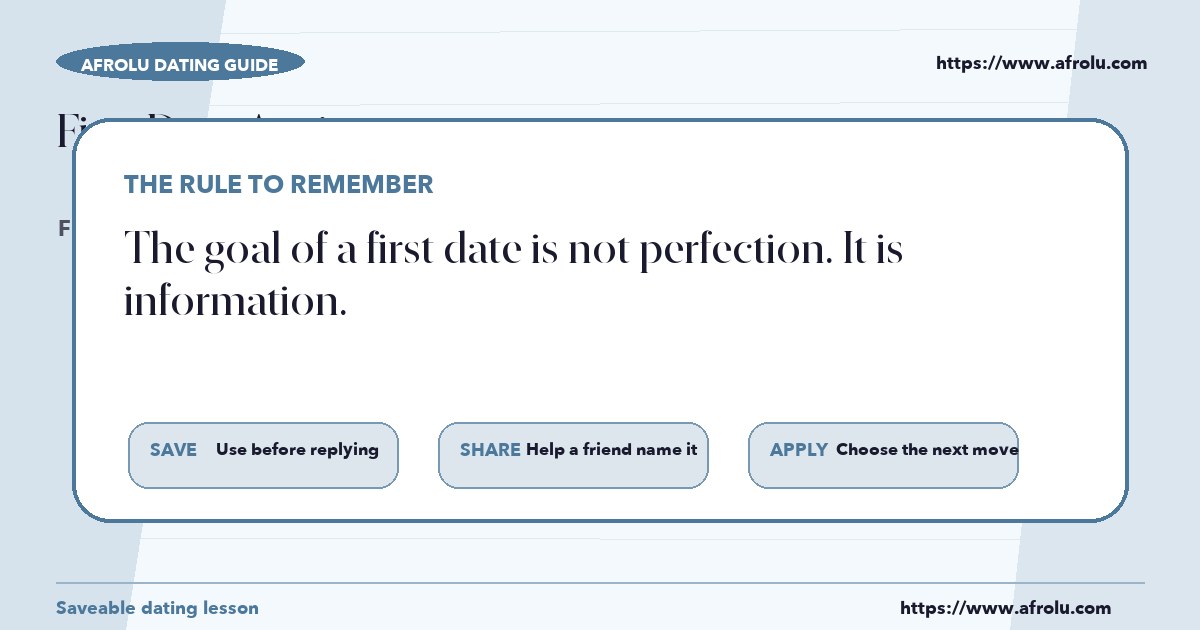 How to make a clear decision after reading about first date anxiety