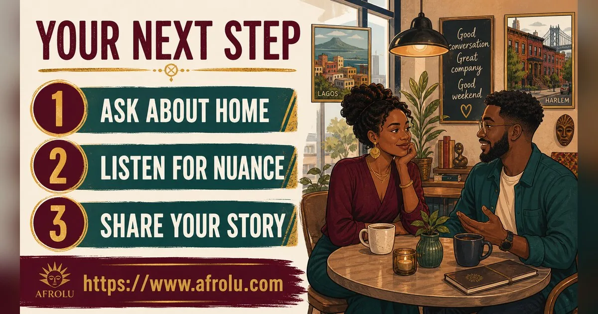First Date Questions That Feel Natural: Build a Two-Person Conversation for Diaspora Daters: Clarity-first in Weekend-First Dating: Afrolu practical takeaway