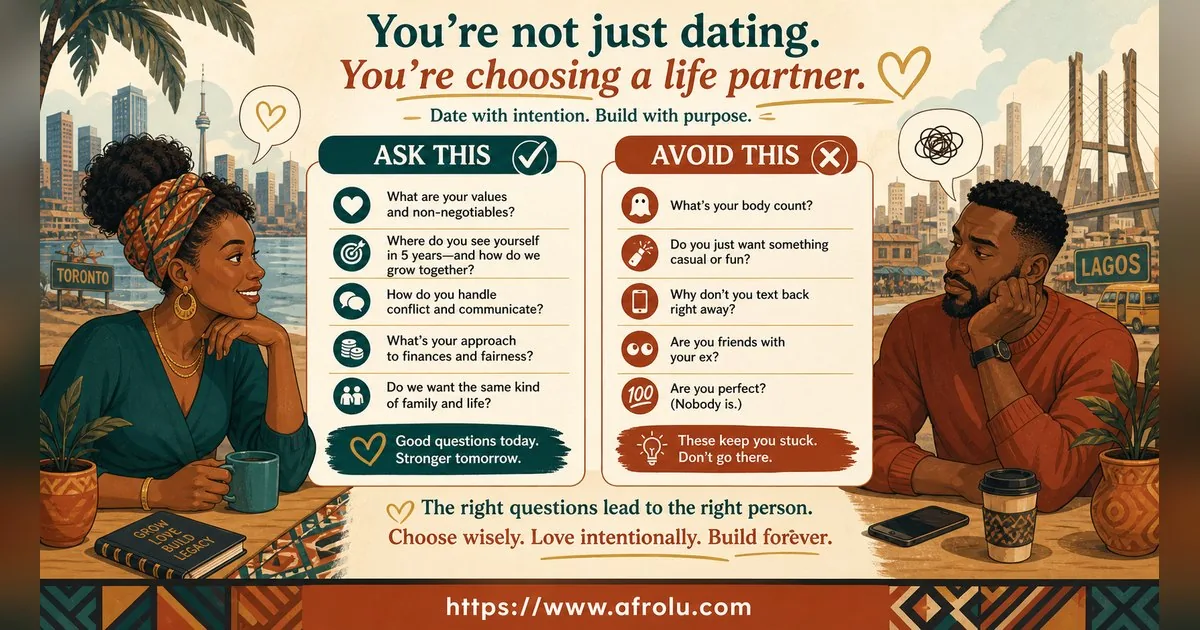 First Date Questions That Feel Natural: Build a Two-Person Conversation for Diaspora Daters: Intent-first in Casual-But-Honest Dating: Afrolu nearby concept comparison