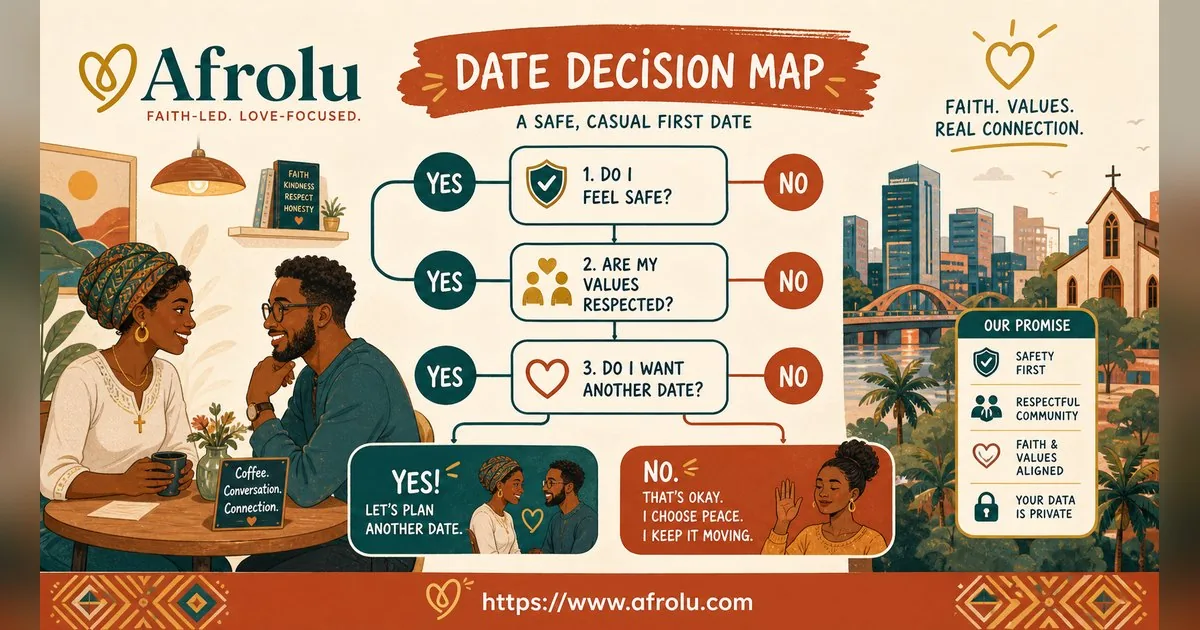 First Date Questions That Feel Natural: Build a Two-Person Conversation for Faith-Led Daters: Safety-first in Casual-But-Honest Dating: Afrolu decision path