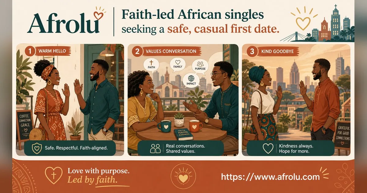 First Date Questions That Feel Natural: Build a Two-Person Conversation for Faith-Led Daters: Safety-first in Casual-But-Honest Dating: Afrolu real-life scene