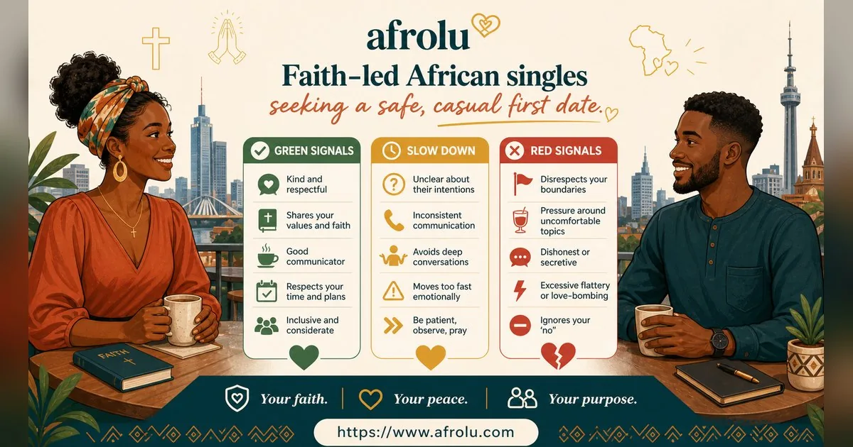 First Date Questions That Feel Natural: Build a Two-Person Conversation for Faith-Led Daters: Safety-first in Casual-But-Honest Dating: Afrolu signal checklist