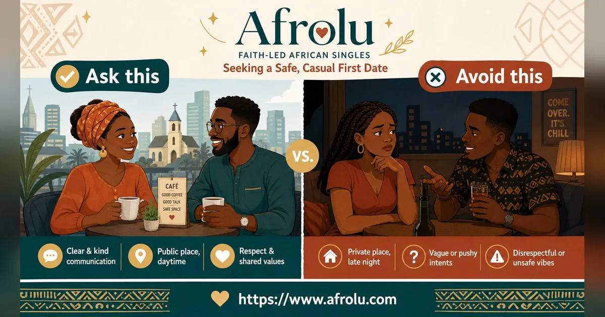 First Date Questions That Feel Natural: Build a Two-Person Conversation for Faith-Led Daters: Safety-first in Casual-But-Honest Dating: Afrolu nearby concept comparison