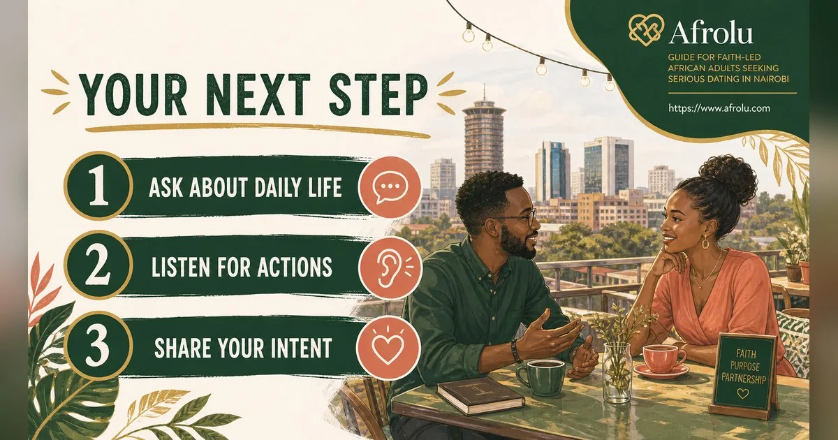 First Date Questions That Feel Natural: Build a Two-Person Conversation for Faith-Led Daters: Intent-first in City Life: Afrolu practical takeaway