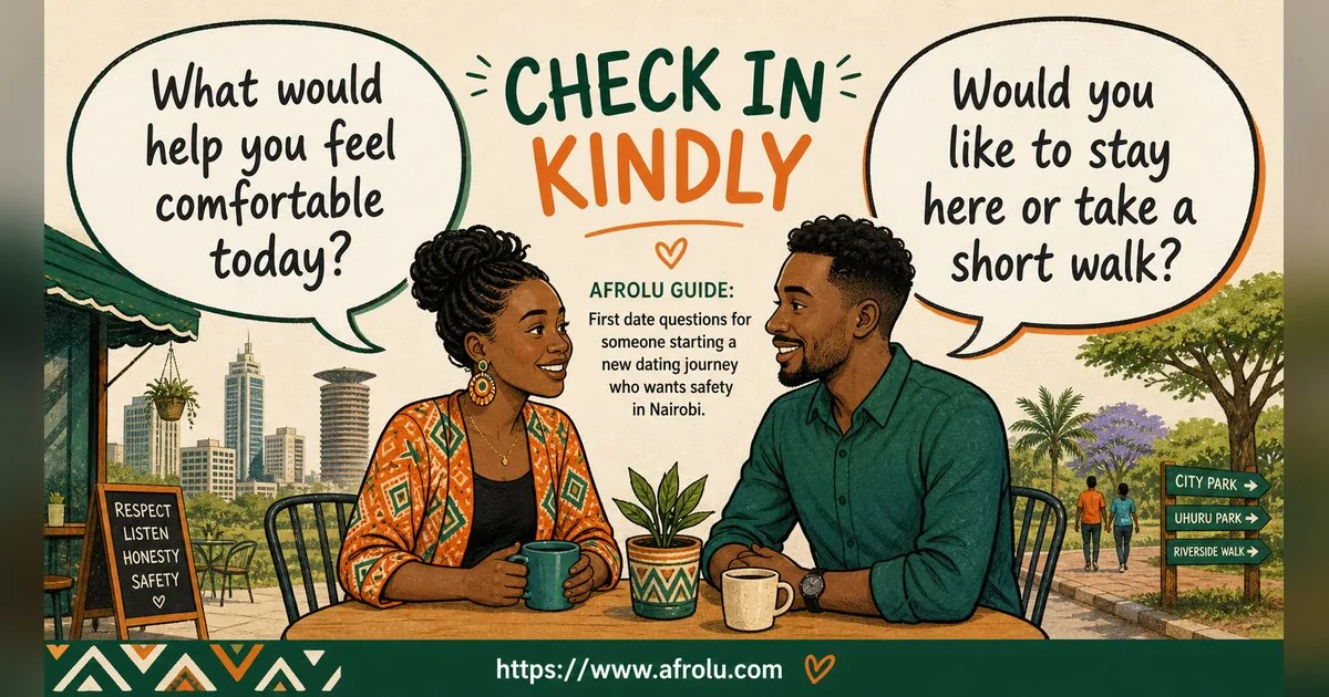 First Date Questions That Feel Natural: Build a Two-Person Conversation for New Relationship Starters: Safety-first in City Life: Afrolu conversation example