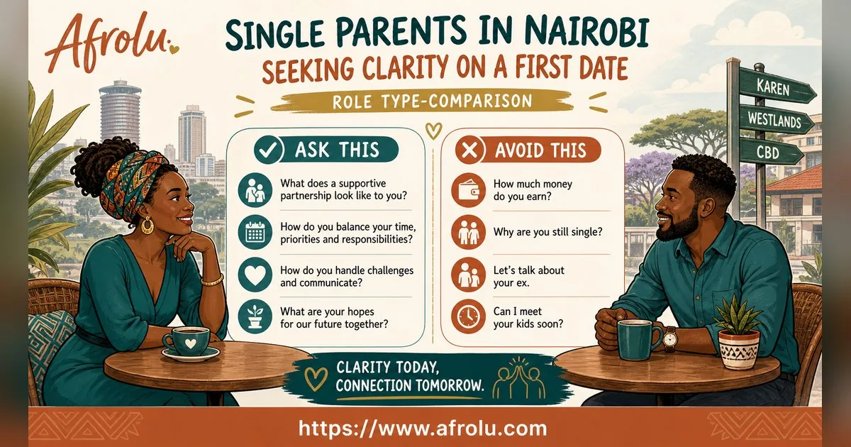First Date Questions That Feel Natural: Build a Two-Person Conversation for Parents Returning To Dating: Clarity-first in City Life: Afrolu nearby concept comparison