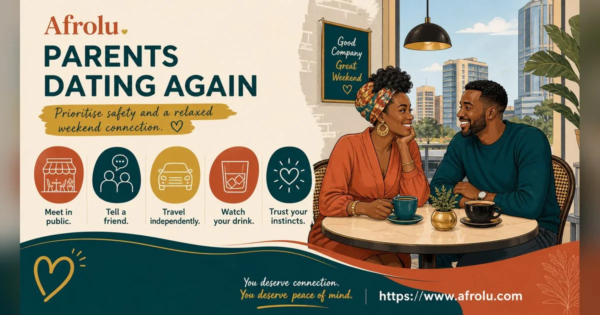 First Date Questions That Feel Natural: Build a Two-Person Conversation for Parents Returning To Dating: Safety-first in Weekend-First Dating: Afrolu safety checklist