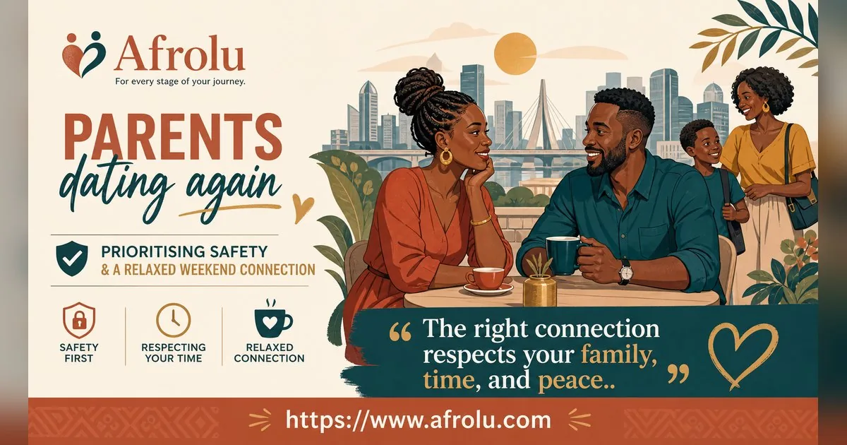 First Date Questions That Feel Natural: Build a Two-Person Conversation for Parents Returning To Dating: Safety-first in Weekend-First Dating: Afrolu shareable reminder