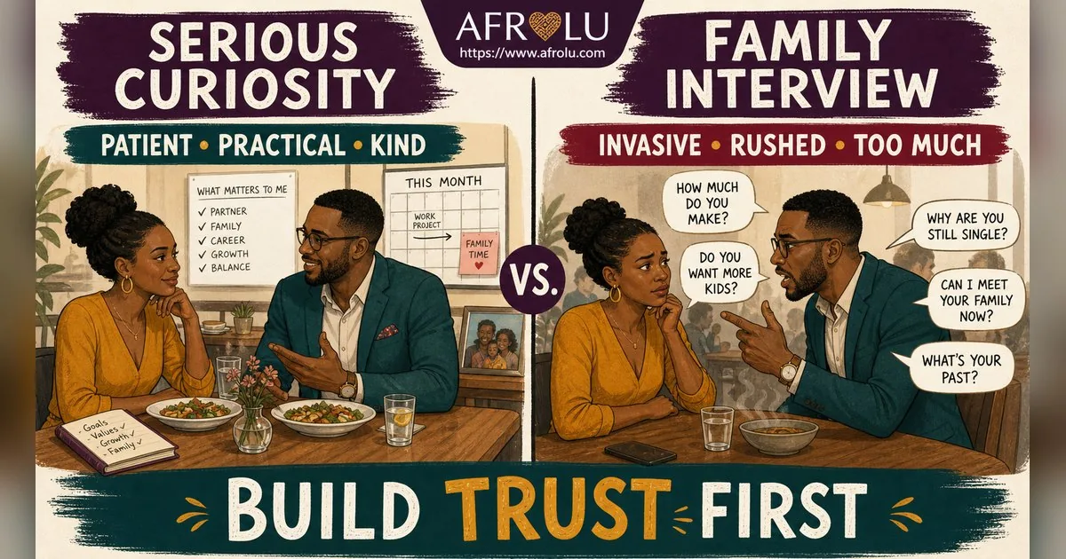 First Date Questions That Feel Natural: Build a Two-Person Conversation for Parents Returning To Dating: Intent-first in Career-Heavy Seasons: Afrolu nearby concept comparison