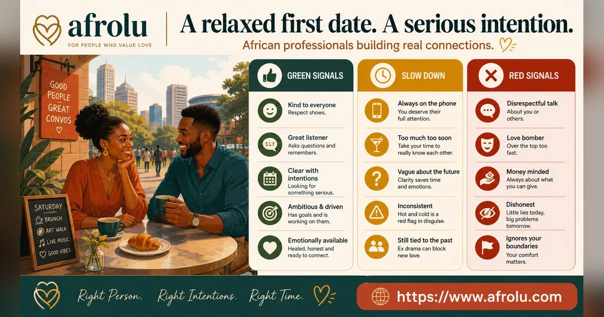 First Date Questions That Feel Natural: Build a Two-Person Conversation for Professionals: Intent-first in Weekend-First Dating: Afrolu signal checklist