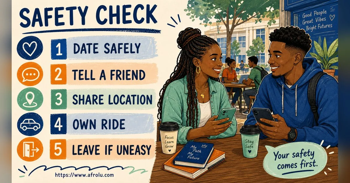 First Date Questions That Feel Natural: Build a Two-Person Conversation for Students: Safety-first in Distance-Aware Dating: Afrolu safety checklist