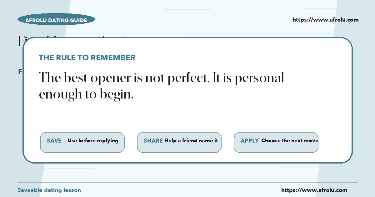 How to make a clear decision after reading about first message anxiety