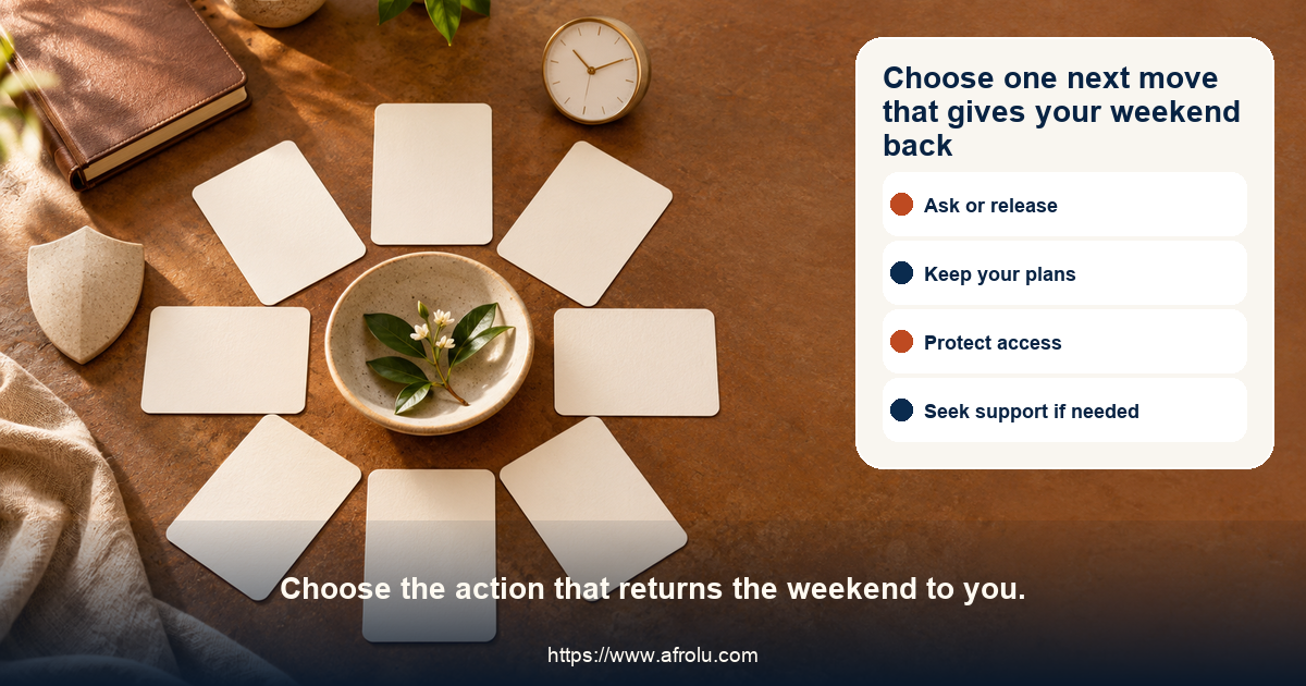 Equal-choice low-pressure weekend dating action board offers confirm once, make own plans, choose a public date, pace slowly, keep privacy, decline money, end contact, and seek support