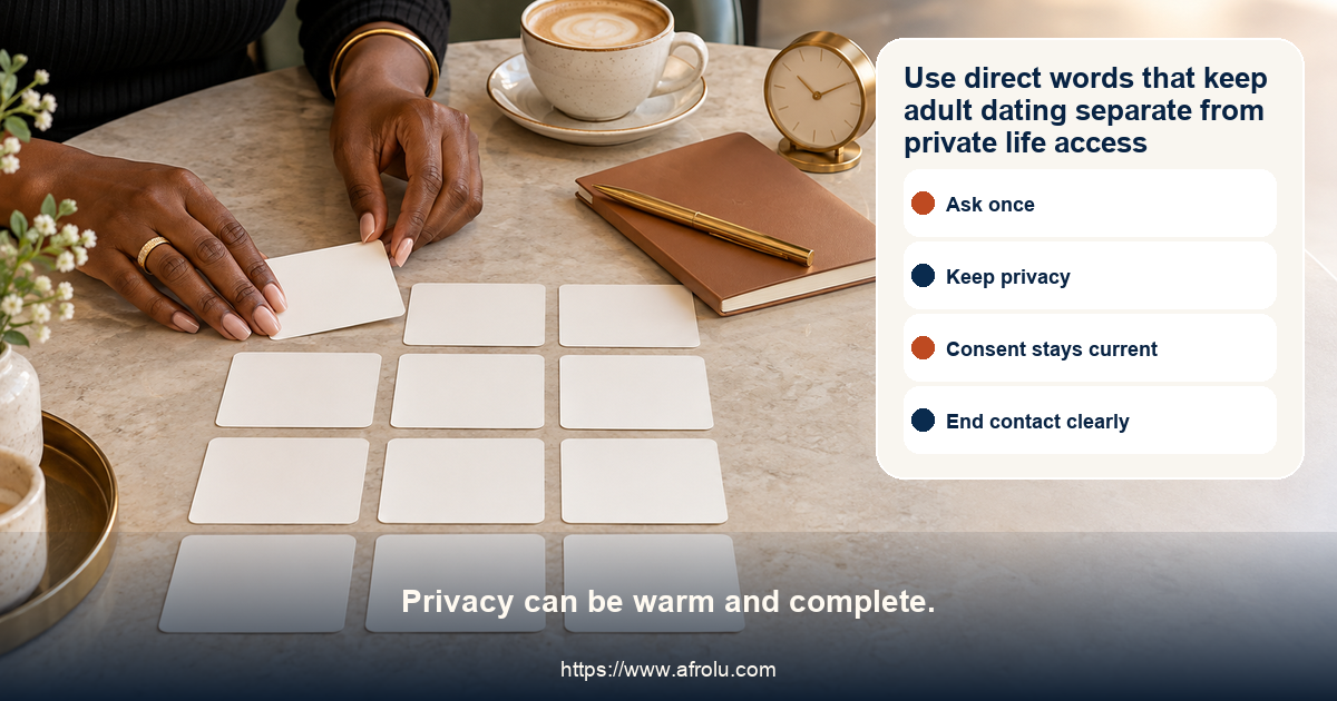 Twelve adult long-distance dating scripts cover missed calls, contact rhythm, adult privacy, channels, return, timing, money, consent, mismatch, no-contact, and escalation