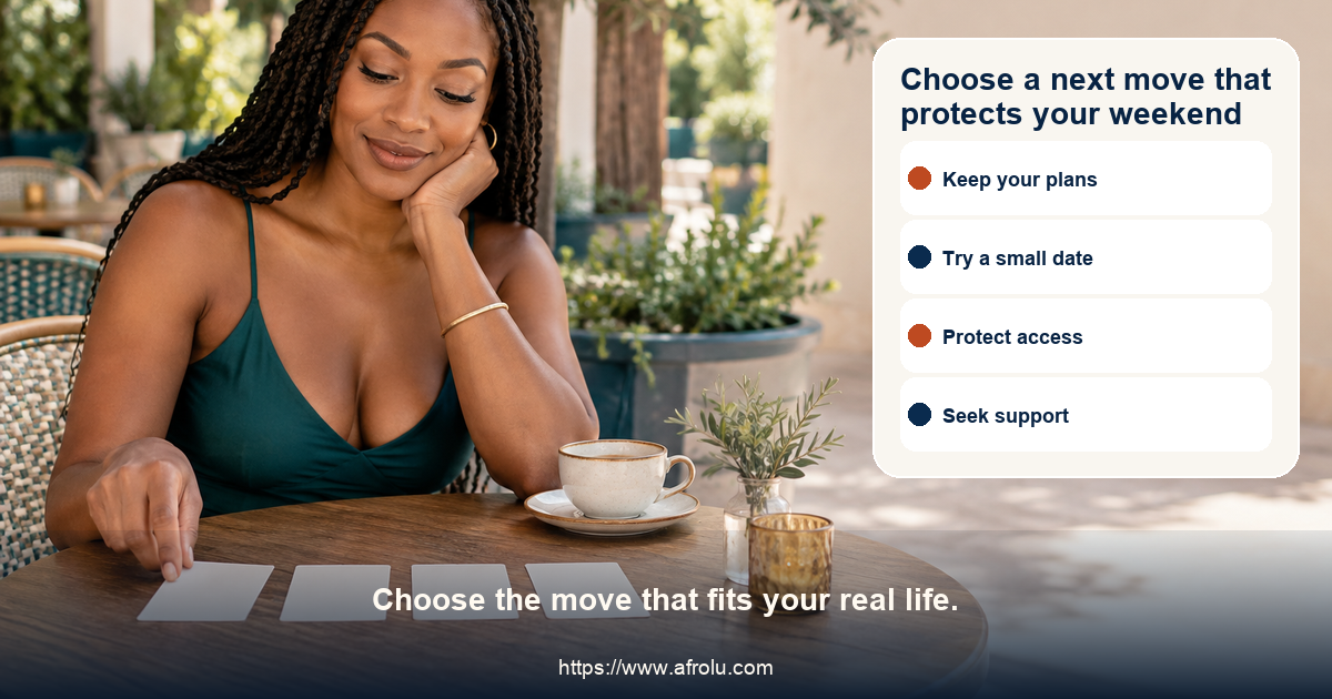Equal-choice adult dating action board offers confirm, release time, keep details private, meet publicly, pause, decline money, end contact, and seek support