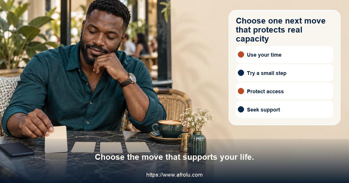 Equal-choice adult dating action board offers make a small plan, release the slot, keep details private, leave, decline money, pause, end contact, and seek support
