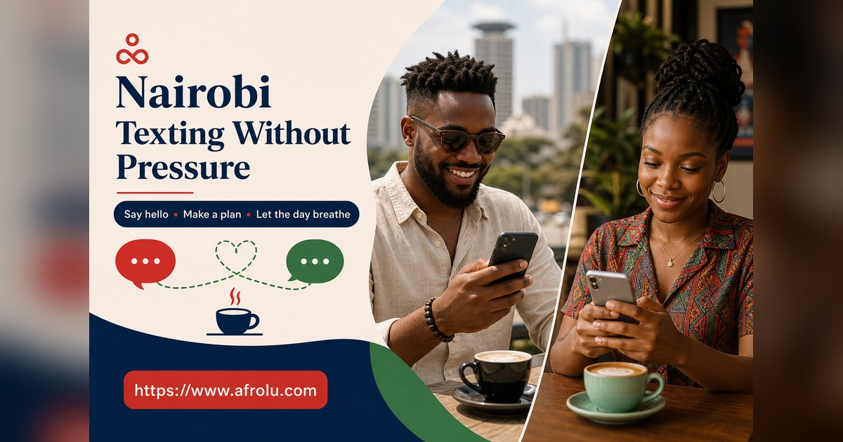 How Often Should You Text When Dating? Build a Rhythm, Not a Quota for Diaspora Daters: Low-pressure in City Life: Afrolu overview illustration